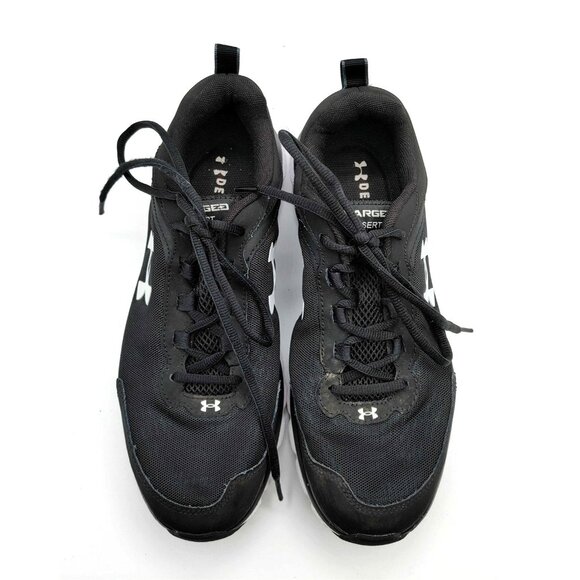 Under Armour Men's Charged Assert Black White Running Shoes 3024590-001 Size 10 - Picture 2 of 10